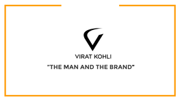 VIRAT KOHLI India's Favourite Sportsman