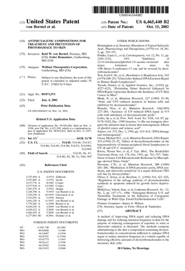 (12) United States Patent (10) Patent No.: US 6,465,440 B2 Von Borstel Et Al