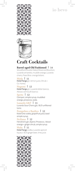 Io Bevo Craft Cocktails