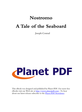 Nostromo a Tale of the Seaboard