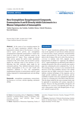 New Eremophilane Sesquiterpenoid Compounds, Eremoxylarins a And