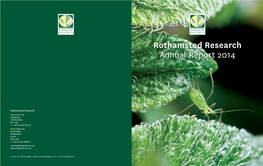 Rothamsted Research Annual Report 2014