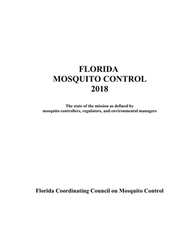 Florida Mosquito Control White Paper 2018