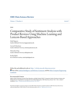 Comparative Study of Sentiment Analysis with Product Reviews