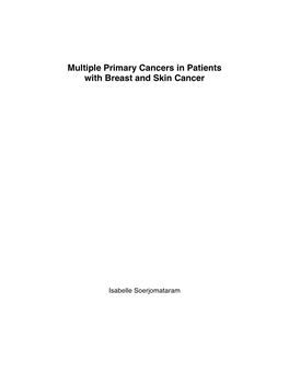 Multiple Primary Cancers in Patients with Breast and Skin Cancer