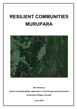 Resilient Communities Murupara