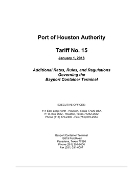 Port of Houston Authority