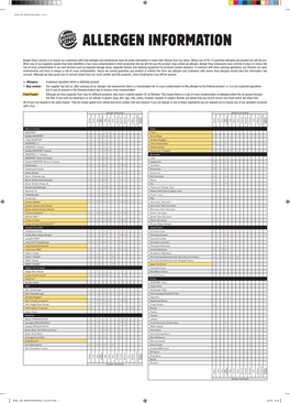 Allergen Information