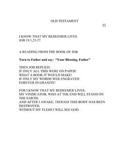 Old Testament #1