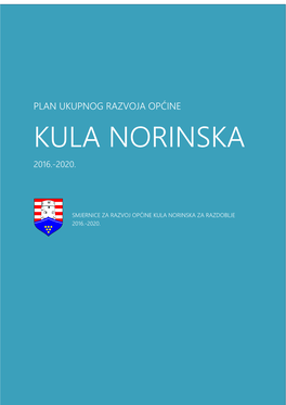 Plan Ukupnog Razvoja Općine Kula Norinska 2016.-2020