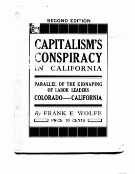 Capitalism's Conspiracy in California: Parallel of the Kidnapping of Labor