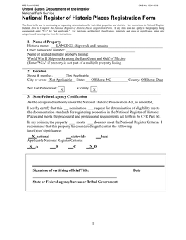 National Register of Historic Places Registration Form