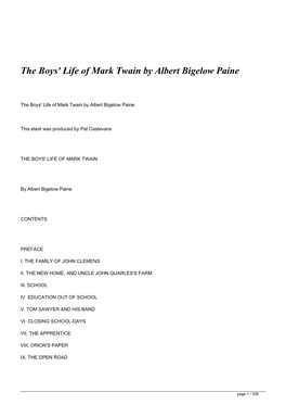 Download the Boys' Life of Mark Twain