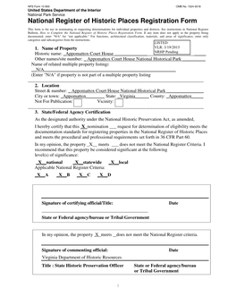 National Register of Historic Places Registration Form