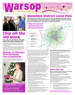 Mansfield District Local Plan the Parish Council of Warsop Have Been Working on a Neighbourhood Plan Which Will Be Published Over the Coming Months