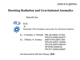 Hawking Radiation and Gravitational Anomalies