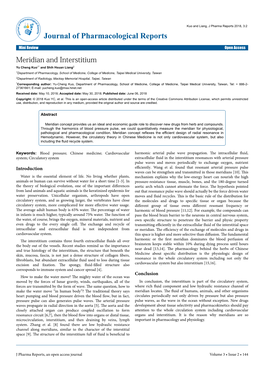 Meridian and Interstitium