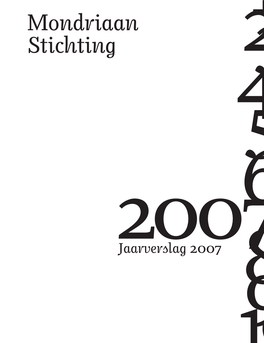 M Ondriaan Stichting Jaarverslag 2007