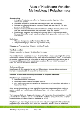 Atlas of Healthcare Variation Methodology | Polypharmacy