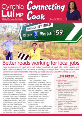 Better Roads Working for Local Jobs