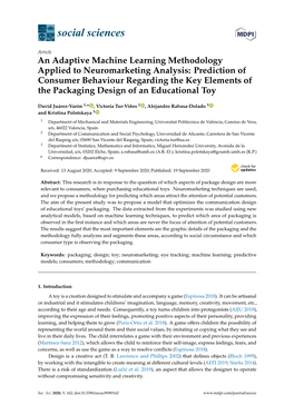 Prediction of Consumer Behaviour Regarding the Key Elements of the Packaging Design of an Educational Toy