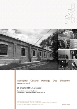 Aboriginal Cultural Heritage Due Diligence Assessment