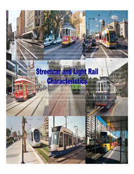 Streetcar and Light Rail Characteristics