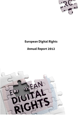 European Digital Rights Annual Report 2012