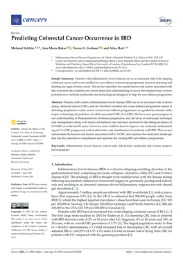 Predicting Colorectal Cancer Occurrence in IBD