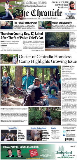 Ouster of Centralia Homeless Camp Highlights Growing Issue