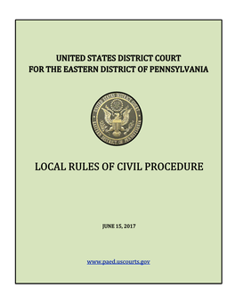 Local Rule of Civil Procedure