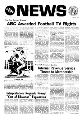 ABC Awarded Football TV Rights