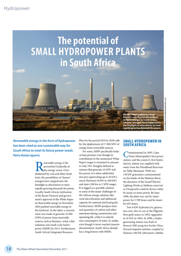 The Potential of Small Hydropower Plants in South Africa