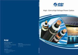 Extra High Voltage Power Cables