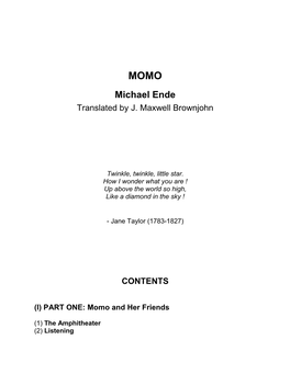 Michael Ende Translated by J