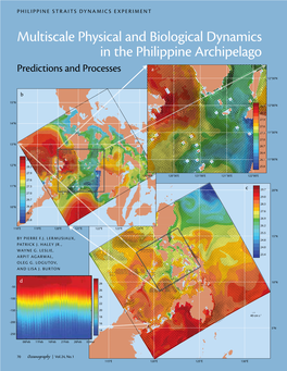 Multiscale Physical and Biological Dynamics in the Philippine Archipelago Predictions and Processes a 12°30’N