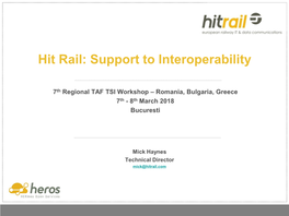 Hit Rail: Support to Interoperability