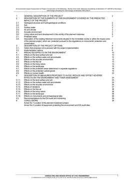 Environmental Impact Assessement