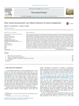 How Social Neuroscience Can Inform Theories of Social Comparison