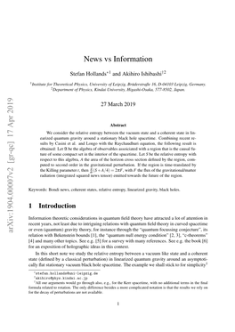 News Vs Information