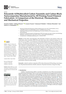 Polyamide 12/Multiwalled Carbon Nanotube and Carbon Black