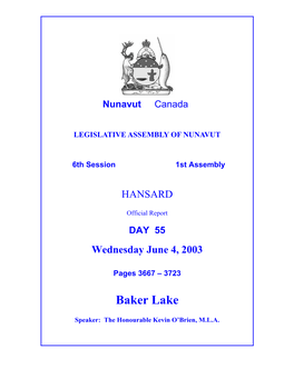 Nunavut Hansard 3667
