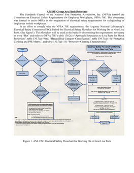 APS RF Group Arc Flash Reference the Standards Council of the National Fire Protection Association, Inc
