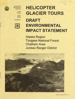 Helicopter Glacier Tours : Draft Environmental Impact Statement