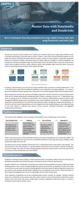 Master Data with Datastudio and Databricks