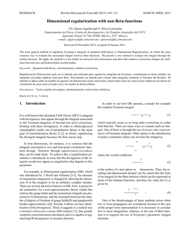 Dimensional Regularization with Non Beta-Functions