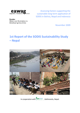 1St Report of the SODIS Sustainability Study – Nepal
