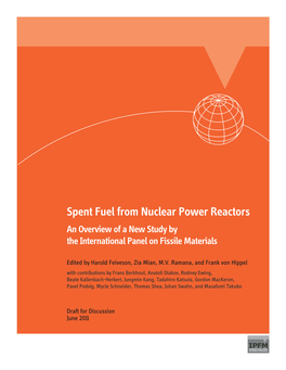 Spent Fuel from Nuclear Power Reactors