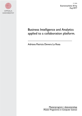 Business Intelligence and Analytics Applied to a Collaboration Platform