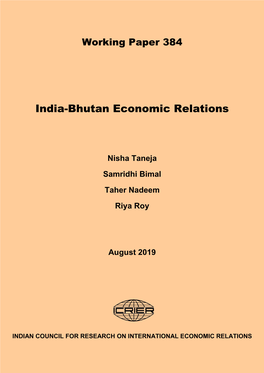 India-Bhutan Economic Relations